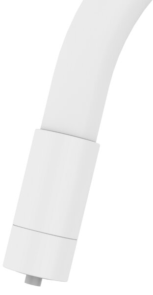 Invena Magic, baterie de lavoar independentă cu braț flexibil și filtru de apă potabilă, alb mat, INV-BZ-02-F02-V