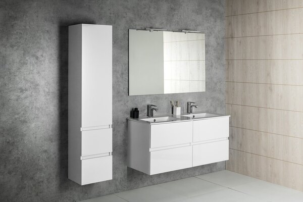Aqualine Aqualine, Mobilier lavoar PANEDA STRIP 119x55x45.2cm, stejar Emporio, PN312
