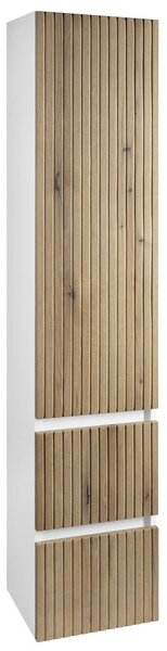 Aqualine Aqualine, Dulap înalt PANEDA STRIP 35x165x31cm, stejar Emporio, stânga/dreapta, PN265