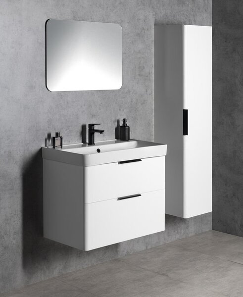 Aqualine Aqualine, Dulap lavoar DENEB 60.5x55x34.5cm, alb mat, DN264