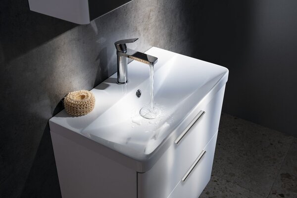 Aqualine Lavoar de mobilier Aqualine, SEN, marmură turnată, 61x35cm, alb, SN610