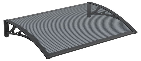 Copertină PREMIUM 60x60 cm, placă 6 mm dintr-o bucată – Negru/Antracit