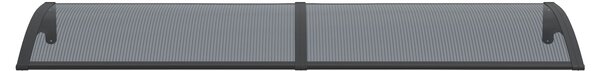 Copertină PREMIUM 150x120 cm, placă 6 mm dintr-o bucată – Negru/Antracit