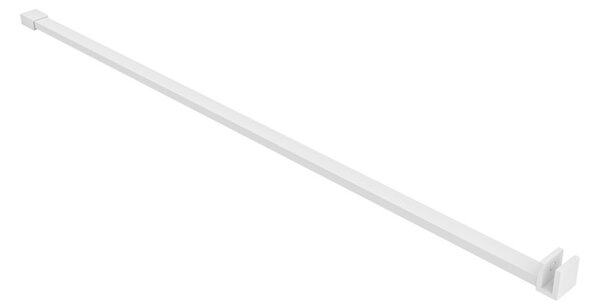 Erga Paris, Paravan de duș walk-in 30x200 cm, sticlă transparentă de 8 mm, profil alb mat, ERG-V02-PARIS-030x200-CL-WH