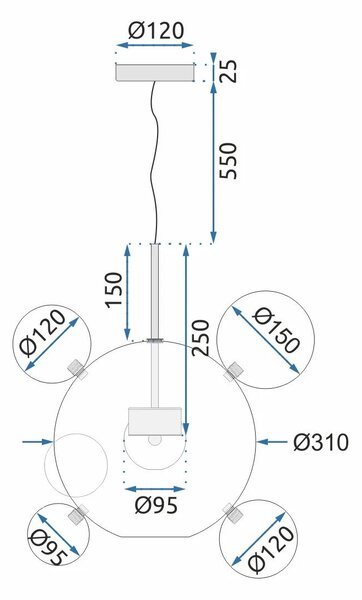 Lampa APP650-CP