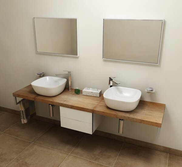 Sapho Blat lavoar Sapho, AVICE 100x50cm, grosime 5cm, stejar alb vechi, AV105