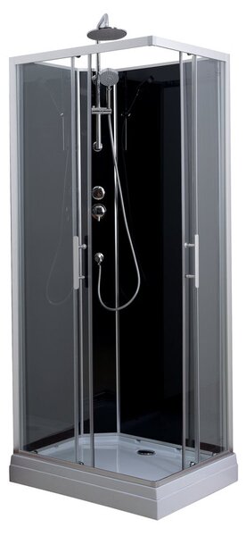 Aqualine Aqualine, cabină de duș dreptunghiulară GRANVIK 800x1200x2180mm, sticlă transparentă, GG80X120