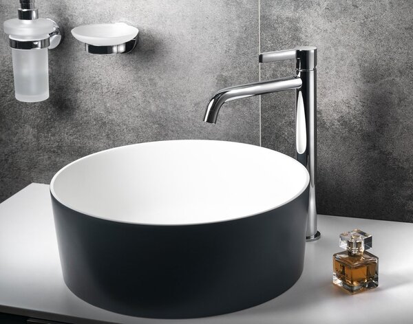 Sapho Sapho, baterie lavoar cu piedestal ICONIC, cupru mat, AF002PG