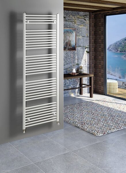 Aqualine Aqualine, radiator DIRECT cu racord lateral 450x1320 mm, negru mat, ILR34B