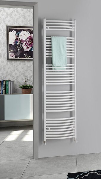 Aqualine Aqualine, radiator DIRECT cu racord lateral 450x1320 mm, negru mat, ILR34B