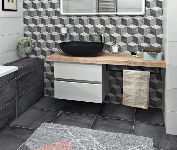 Sapho Sapho, Suport prosop AVICE 600x95mm, negru mat, VC475