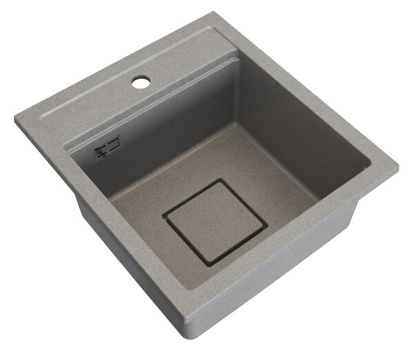 Gamma Quadro 4550, chiuvetă din granit cu 1 compartiment 450x495x220 mm, bej, GMA-ZLE000219