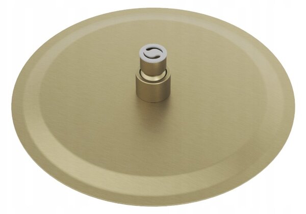 Gamma Gamma, cap de duș rotund din oțel inoxidabil 30 cm, auriu mat, GMA-DMO30-BGD