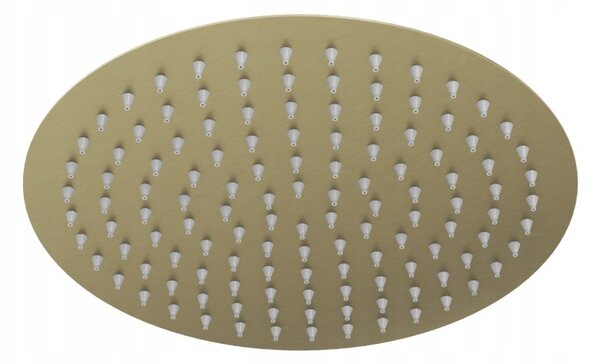 Gamma Gamma, cap de duș rotund din oțel inoxidabil 30 cm, auriu mat, GMA-DMO30-BGD