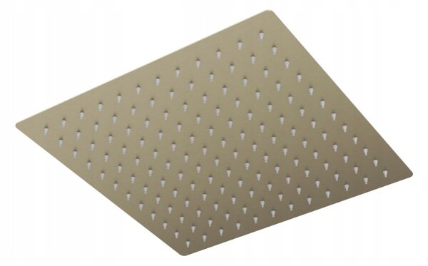 Gamma Gamma, cap de duș din oțel inoxidabil 25x25 cm, auriu mat, GMA-DMK25-BGD