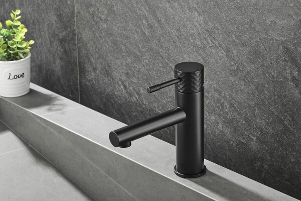 Gamma Roy, baterie lavoar h-178, negru mat, GMA-BRYPU-BK