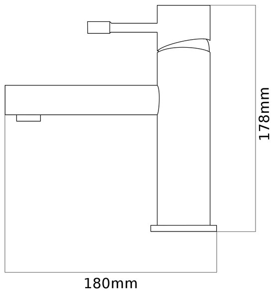 Gamma Roy, baterie lavoar h-178, auriu mat, GMA-BRYPU-BGD