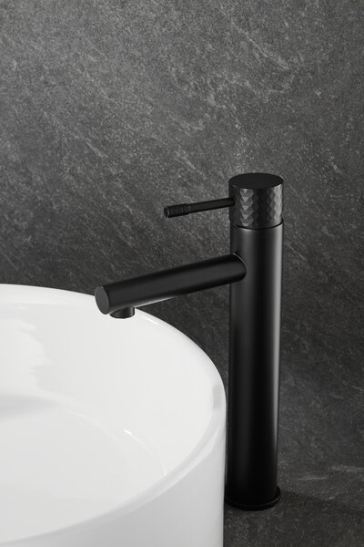 Gamma Roy, baterie lavoar înalt h-301, negru mat, GMA-BRYPUW-BK