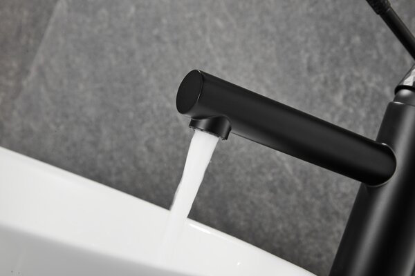 Gamma Roy, baterie lavoar înalt h-301, negru mat, GMA-BRYPUW-BK