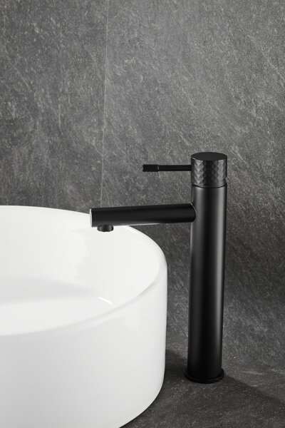 Gamma Roy, baterie lavoar înalt h-301, negru mat, GMA-BRYPUW-BK