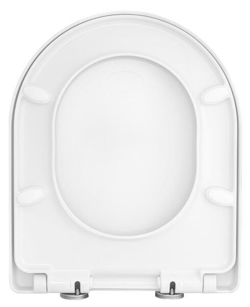 Gamma Sewilla D4, scaun toaleta 420x345mm, SoftClose, alb lucios, GMA-D4