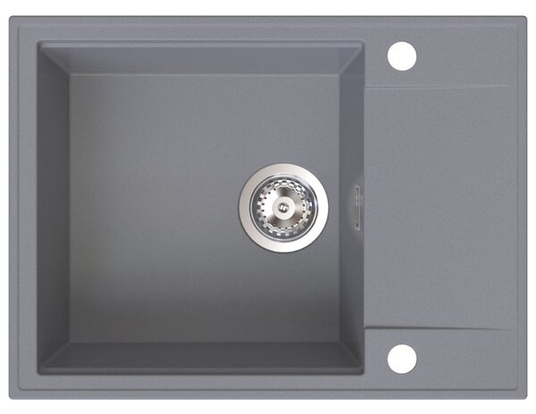 Chiuvetă de bucătărie din granit Sink Quality Sink55, 620x460x215 mm, gri, SKQ-SINK.D.1KKO