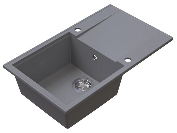 Chiuvetă de bucătărie din granit Sink Quality Sink55, 780x460x215 mm, gri, SKQ-SINK.D.1KDOL