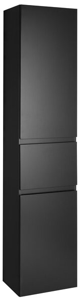 Aqualine Aqualine, Dulap înalt ALTAIR cu coș 40x184x31cm, negru mat, dreapta, AI685R