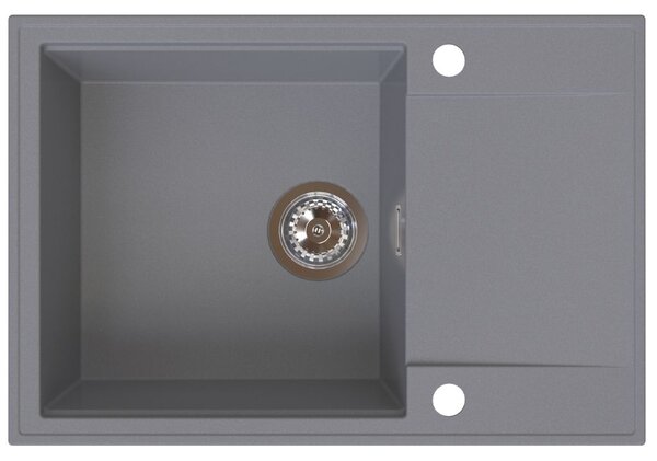 Chiuvetă de bucătărie din granit Sink Quality Sink55, 680x460x215 mm, gri, SKQ-SINK.D.1KDO