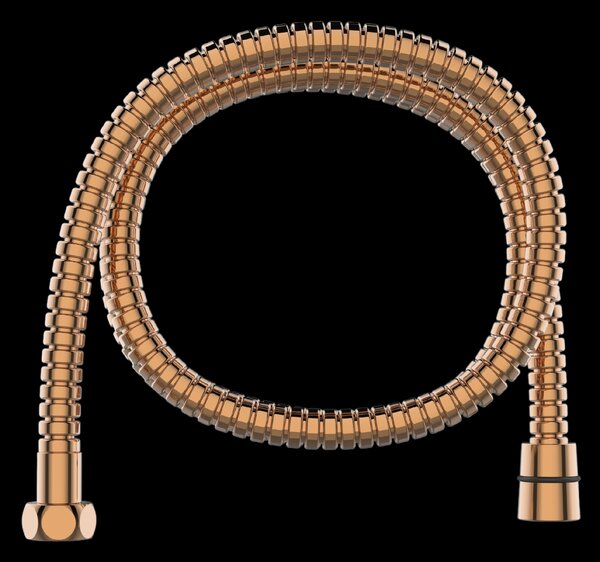 Invena Moonlight, coloană de duș cu cap de duș manual, negru-auriu-roz, INV-AU-77-Z14-V
