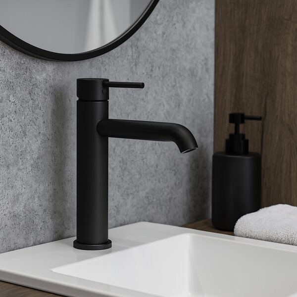 Kuchinox Noia, baterie lavoar înaltă h-295, negru mat, LAV-BNK_72NA