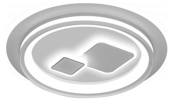 ITALUX CLN-52185A-WH - Plafonieră LED reglabilă PARCO, 55 W/230 V, diametru 50 cm, albă, cu telecomandă
