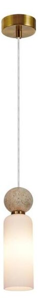 ITALUX PND-95331-1-BRSS - Lustră suspendată SANTOS 1xG9/40W/230V, culoare: auriu