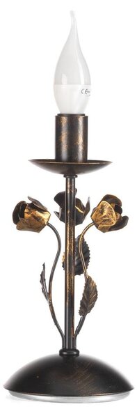 ONLI - Lampă de masă CAROLINA 1xE14/6W/230V 40 cm bronz
