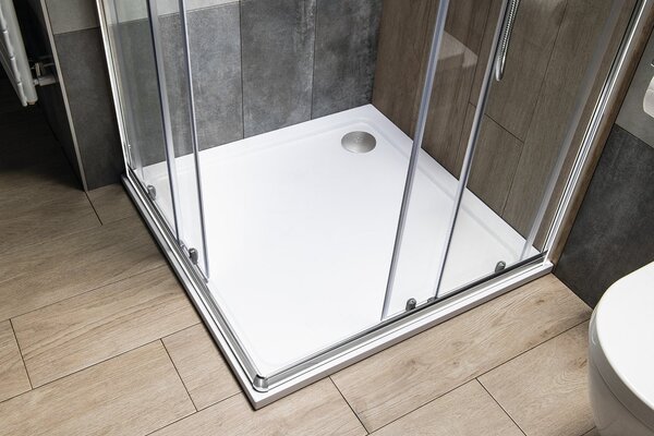 Aqualine Aqualine, cada din marmură turnată TECMI, sfert de cerc 90x90x3 cm, R55, PQ559