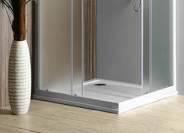Aqualine Aqualine, cada din marmură turnată TECMI, sfert de cerc 90x90x3 cm, R55, PQ559