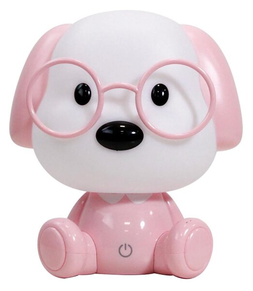 ONLI - Lampă de veghe pentru copii PUPPIES, dimerizabilă, LED/3W/230V, 20 cm, câine/roz