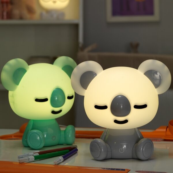 ONLI - Lampă de veghe LED reglabilă pentru copii PUPPIES LED/3W/230V 20 cm koala/verde