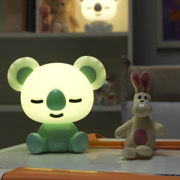 ONLI - Lampă de veghe LED reglabilă pentru copii PUPPIES LED/3W/230V 20 cm koala/verde