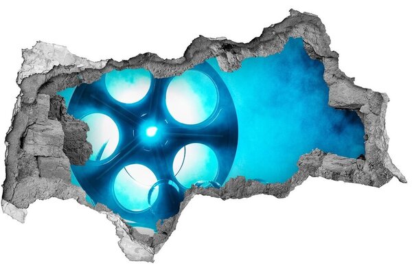 Fototapet 3D gaură în perete tambur