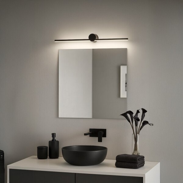 Corp de iluminat LED pentru oglindă de baie ARTIST, 9 W, 230 V, 60 cm, IP44, negru