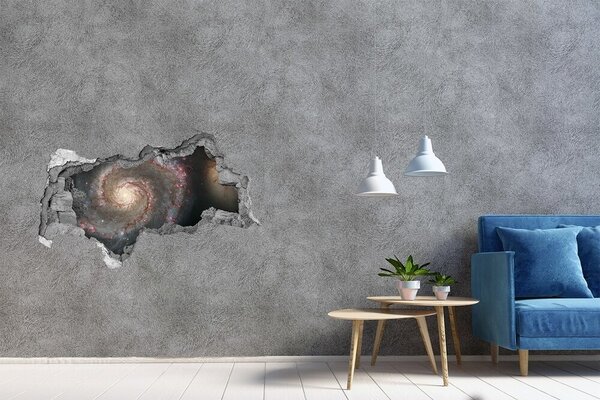 Autocolant de perete gaură 3D Galaxia Gaură în Zid