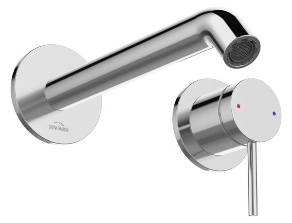 Invena Kalitea, baterie lavoar încastrată cu cutie de montare iBOX, cromată, INV-BP-72-U01-V