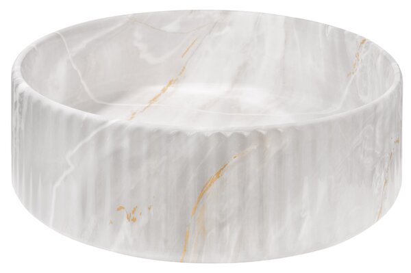 Lavoar de blat Invena Glamour Trend, 360x360x120 mm, imitație piatră, INV-CE-63-703-C
