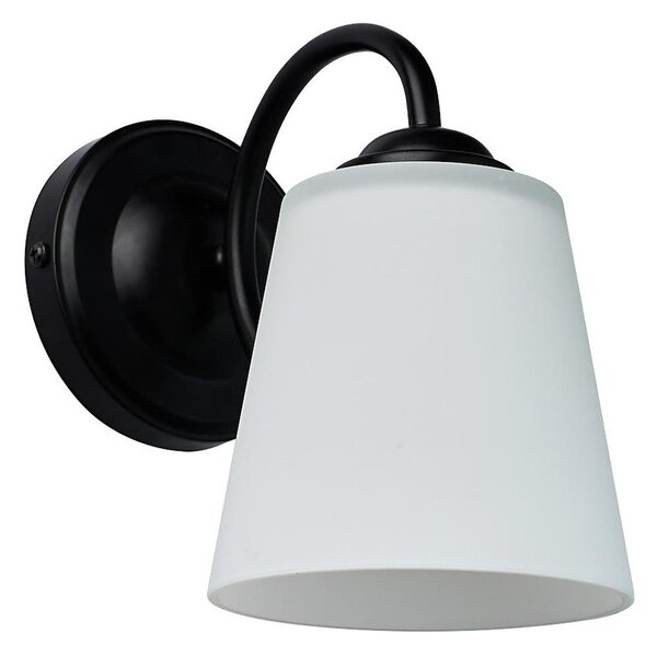 Aplica de perete PAFOS 1xE27/15W/230V, neagră
