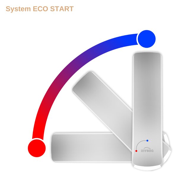 Invena Ligaria, baterie înaltă pentru chiuvetă cu braț elastic, sistem Eco Start, auriu strălucitor/negru mat, INV-BZ-39-009-L