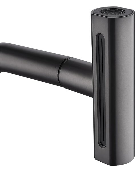 Invena Nelia, baterie înaltă pentru chiuvetă, pipă cu 4 funcții, negru mat, INV-BZ-34-004-A Leták: https://cloud.invena.pl/s/nnXaZKg3crBrRkz/download…