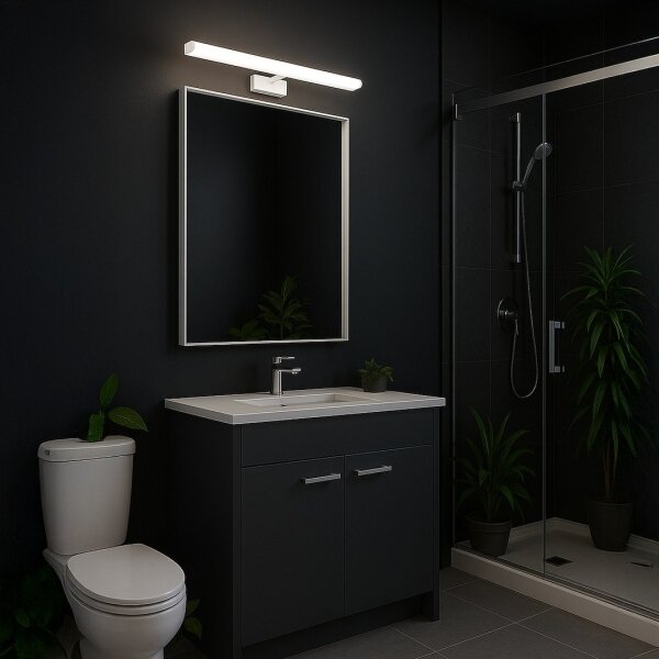 Aplica LED pentru oglindă de baie MIRORE, 8W, 230V, 40 cm, IP44, alb