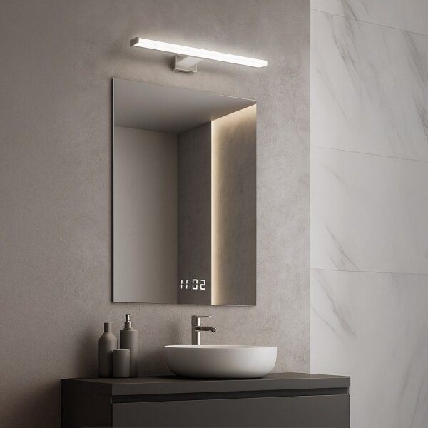 Lumină LED pentru oglindă de baie MIRORE, 8 W, 230 V, 40 cm, IP44, crom lucios