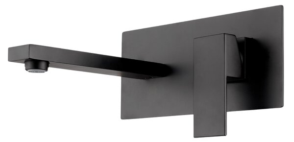 Invena Paros, baterie lavoar încastrată, negru mat, INV-BP-09-U04-L